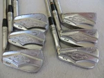 Vintage Macgregor Tourney PT2 CF4000 4-9 Iron Set Stiff Steel Mens Rh. Fixed Price $59.95.